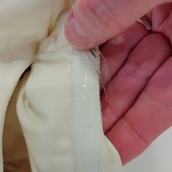 TRIXXI PLUNGE SIDE KNOT SLEEVELESS MINI DRESS, IVORY 1 - Picture 16 of 16